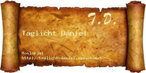 Taglicht Dániel névjegykártya